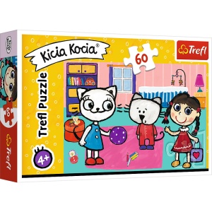 PUZZLE TREFL 60 KICIA KOCIA SI PRIETENII - Img 1
