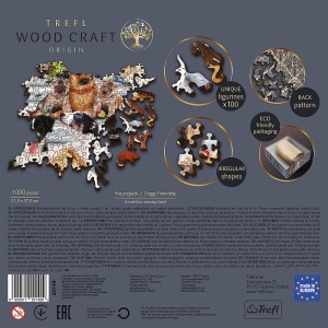 PUZZLE TREFL DIN LEMN 1000 PIESE ECHIPA DE CATEI - Img 4