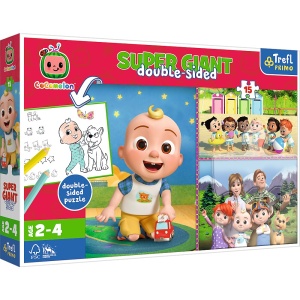 PUZZLE TREFL PRIMO SUPER GIANT 15 COCOMELON - Img 1