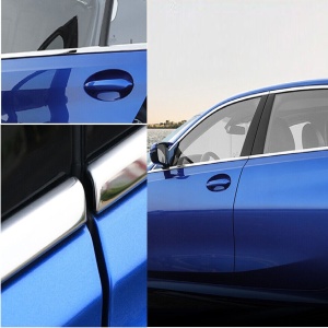 Rola folie crom pentru colantare bandouri sau ornamente auto 150 x 3cm - Img 2