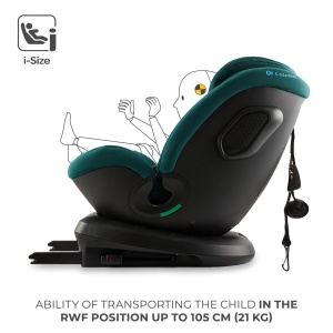 SCAUN AUTO KINDERKRAFT XPEDITION 3 I-SIZE 40-150 CM, GREEN - Img 3