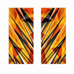 Set 2 stickere decorative pentru stalpii usilor, print autoadeziv de inalta rezolutie, dimensine 2 buc x 50 x 22 cm , cod: AVX-SSU-23 - Img 2