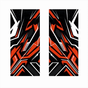 Set 2 stickere decorative pentru stalpii usilor, print autoadeziv de inalta rezolutie, dimensine 2 buc x 50 x 22 cm , cod: AVX-SSU-28 - Img 2
