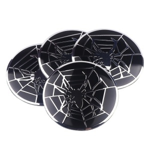 Set 4 buc. ornament central janta, model "Spider", diametru 5cm - Img 2