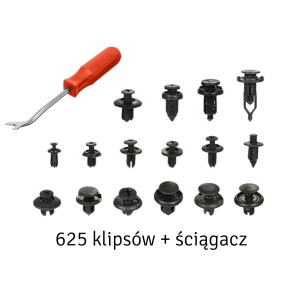 Set 625 clipsuri auto universale pentru montaj cu extractor inclus - Img 3