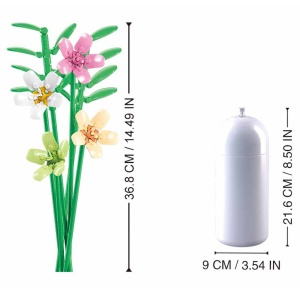Set de Constructie Flowers, 241 piese, Frezie - Sluban - Img 2