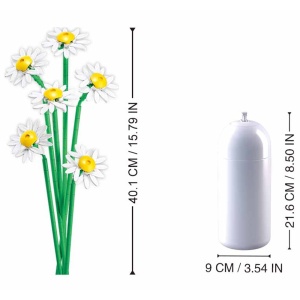 Set de Constructie Flowers, 255 piese, Margareta - Sluban - Img 2
