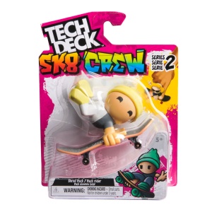 TECH DECH SK8 CREW PACHET PLACA SI FIGURINA 9.6CM SAPCA GALBENA - Img 1