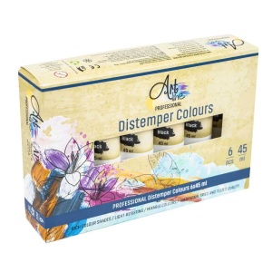 Tempera Art, NEGRU, 45ml, 6buc/set - ARTLINE - Img 1