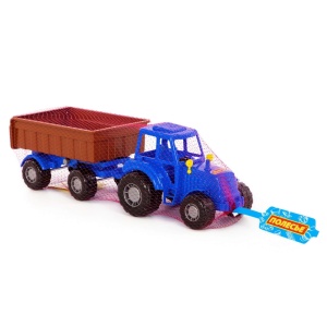 Tractor cu remorca, 44.7x13.4x13.5 cm, Polesie - Img 2