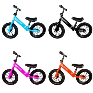 Bicicleta din metal, fara pedale, roti cauciuc - Img 1