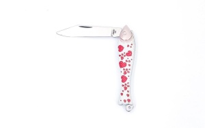 Briceag Mikov Rybicka Fish Knife maner inimioare pictat manual - Img 1