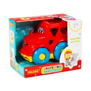 Camion + cuburi educative, 26x16.5x21 cm, Polesie - Img 1