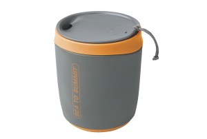Cana 473 ml cu capac Sea To summit Delta InsulMug, leak proof, orange - Img 1