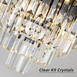 Candelabru Cristal BLOIS 10x E27 Negru Auriu - Img 2