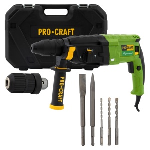 Ciocan rotopercutor PROCRAFT BH1400DFR, 790W, 3J, 4000 bpm - Img 1