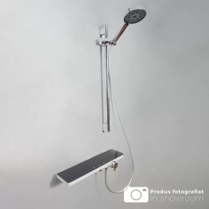 Coloana Dus Inox Lucios Argintiu Negru 11211BH/C - Img 1