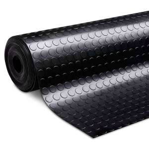 Covor Antiderapant din Cauciuc, Linoleum din Cauciuc pentru Protectie Podea Auto - model CIRCLE - Img 1