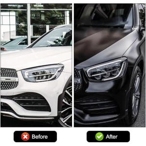 Folie auto pentru colantare integrala, Termoplastica, cu tehnologie "BUBBLE FREE", culoare Negru, finisaj Mat, dimensiune 3,0m x 1,52m - Img 2