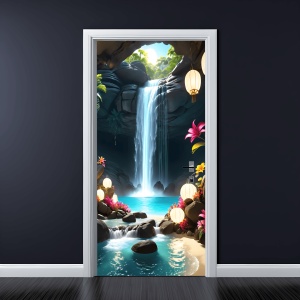 Folie imprimata color pentru decor Usa, dimensiune 200 x 90cm, model: AVX-DR31 - Img 1