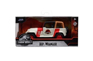 JURASSIK PARK DINO MASINUTA METALICA JEEP WRANGLER SCARA 1:32 - Img 1