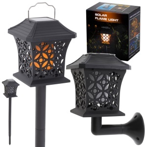 Lampa solara de exterior "COMBO" cu 12 LED-uri cu posibilitate de montaj la sol sau pe perete - Img 1