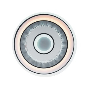 Lustra LED cu cristal MITA 28W, Diametru 20cm, Rotunda, lumina Rece/Calda/Neutra, Alb - Img 3