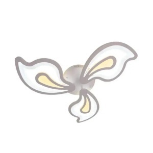 Lustra LED cu telecomanda GLORIOSA 68W, 3 Petale, lumina Rece/Calda/Neutra, Dimabila, Alb - Img 1