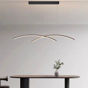 Lustra LED cu telecomanda STUDIO GILDIS, 30W, lumina Rece/Calda/Neutra, Dimabila, Negru - Img 1