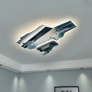 Lustra LED FIGHTER, 128W, lumina Rece/Calda/Neutra, Argintiu - Img 2