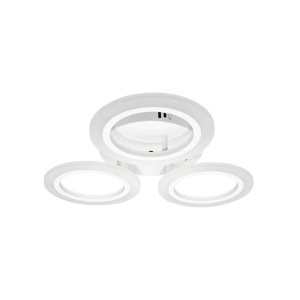 Lustra LED MARA 24W, 3 Cercuri, lumina Neutra, Alb - Img 2