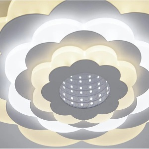 Lustra LED NEXA 3D, 36W, Diametru 24cm, lumina Rece/Calda/Neutra, Alb - Img 3
