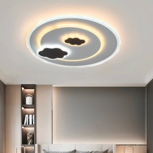 Lustra LED NOOR 30W, lumina Rece/Calda/Neutra, Alb - Img 2