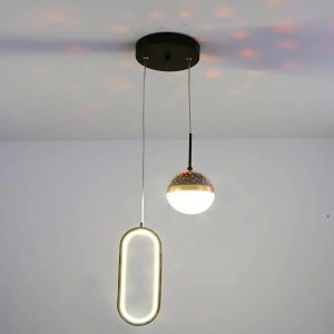 Lustra LED suspendata GILONA 42W, lumina Rece/Calda/Neutra, Negru - Img 3