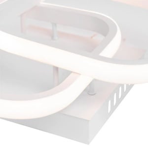 Lustra LED VERTEX Matrix Romburi Suprapuse, 24W, 2 Romburi, Lumina Rece/Calda/Neutra, Alb - Img 2
