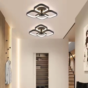 Lustra LED VERTEX Tesser 36W, 4 Patrate, lumina Rece/Calda/Neutra, Negru - Img 2