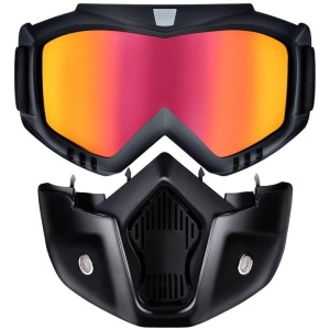 Masca de Protectie cu Ochelari Detasabili, cu destinatie Moto, ATV, SSV, QUAD - Img 6