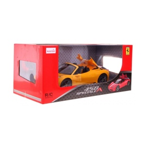 MASINA CU TELECOMANDA FERRARI 458 SPECIALE A GALBEN SCARA 1 LA 14 - Img 1
