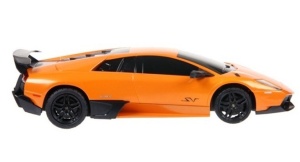 MASINA CU TELECOMANDA LAMBORGHINI MURCIELAGO LP670 PORTOCALIU CU SCARA 1 LA 24 - Img 4