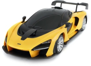 MASINA CU TELECOMANDA MCLAREN SENNA GALBEN CU SCARA 1 LA 24 - Img 3