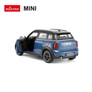 MASINUTA METALICA MINICOOPER ALBASTRU SCARA 1 LA 24 - Img 3