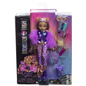 MONSTER HIGH PAPUSA CLAWDEEN WOLF SI CATELUL CRESCENT - Img 1