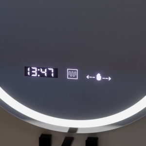 Oglinda LED Ovala, 50x80cm, Eminence MotionGlow Marcello, Sistem Dezaburire, Ceas & Termometru, Dimabila - Img 2