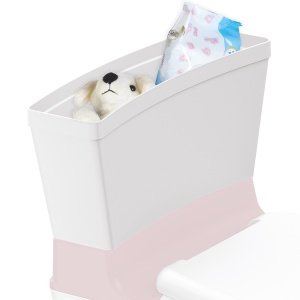 Olita tip WC, cu sunet, XL, 2 in 1, roz - Dolu - Img 2