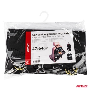 Organizator auto cu masa rabatabila, montaj pe spatarul scaunului - Img 6