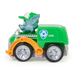 PATRULA CATELUSILOR PUP SQUAD RACERS VEHICUL CU FIGURINA ROCKY - Img 4