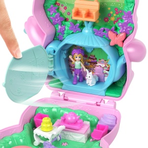 POLLY POCKET SET GENTUTA ANIMALUT IEPURAS LA PETRCERE CU ACCESORII - Img 2