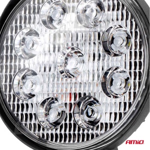 Proiector LED pentru Off-Road, ATV, SSV, culoare 6500K, LED FLOOD, 27W, tensiune 9 - 36V, diametru Ø110 mm - Img 5