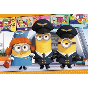 PUZZLE TREFL 100 PIESE MINIONII LA AEROPORT - Img 2
