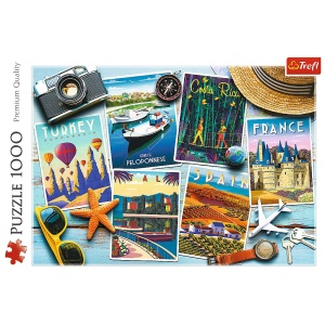 PUZZLE TREFL 1000 CARTI POSTALE - Img 3